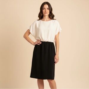 Vintage chic midi dress.